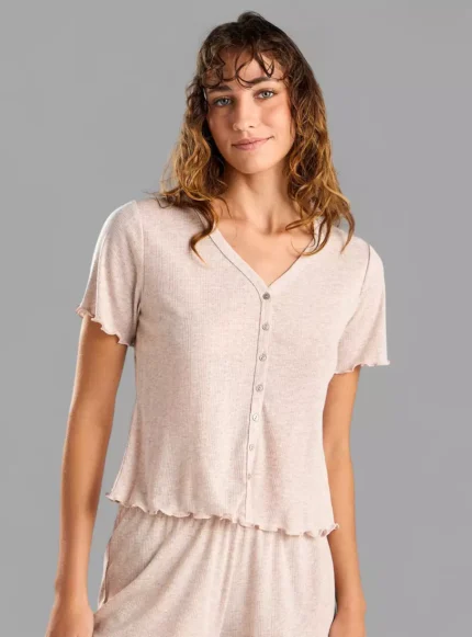 Textured Pyjama Set