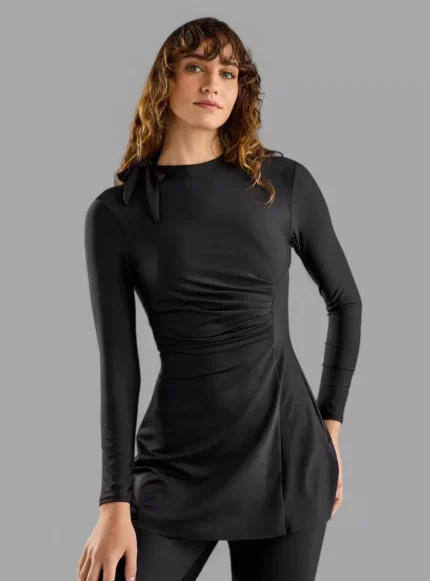 Shirred Detail 2-Piece Burkini Set